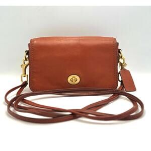 Coach Penny Crossbody | Legacy Saddle Leather Purse | Small Vintage Style Bag